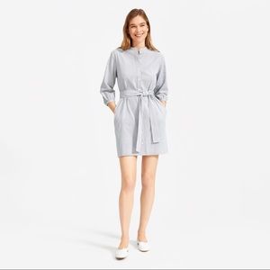 The cotton weave collarless dress from Everlane